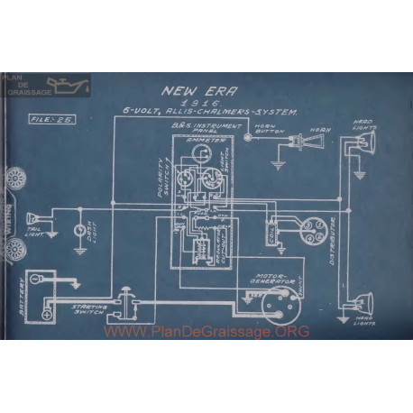 New Era 6volt Schema Electrique 1915 Allis Chalmers