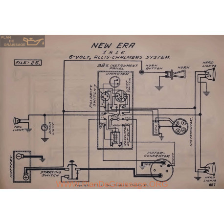 New Era 6volt Schema Electrique 1916 Allis Chalmers