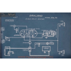 Oakland 32b 34 6volt Schema Electrique 1917 Delco