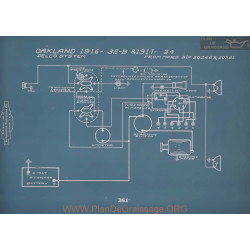 Oakland 32b 34 Schema Electrique 1916 1917