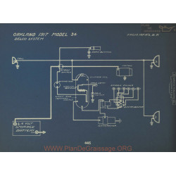 Oakland 34 Schema Electrique 1917 Delco