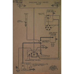 Oakland 34b Schema Electrique 1918 1919 Remy