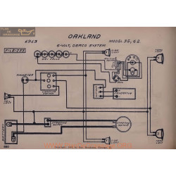 Oakland 35 42 6volt Schema Electrique 1913 Deaco