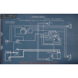 Oakland 35 Special 6volt Schema Electrique 1913 Briggs Maglite Deaco