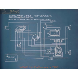 Oakland 35 Special Schema Electrique 1913