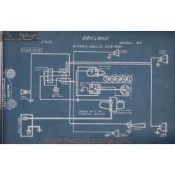 Oakland 36 6vlot Schema Electrique 1914 Delco