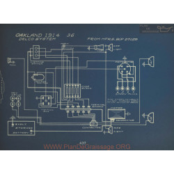 Oakland 36 Schema Electrique 1914 Delco