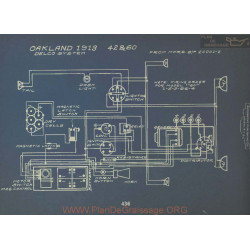 Oakland 42 60 Schema Electrique 1913 Delco