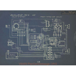 Oakland 43 Schema Electrique 914 Delco