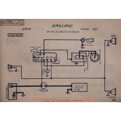 Oakland 50 6volt Schema Electrique 1916 Delco V2
