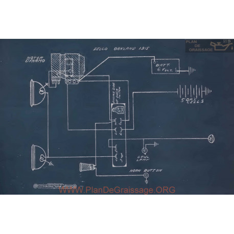 Oakland Schema Electrique 1915