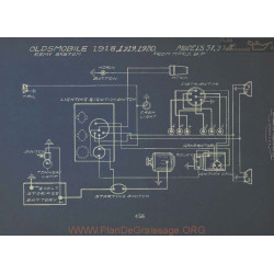 Oldsmobile 37 37a Schema Electrique 1918 1918 1920 Remy