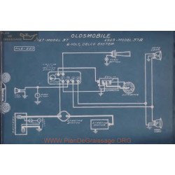 Oldsmobile 37a 6volt Schema Electrique 1917 1919 Delco