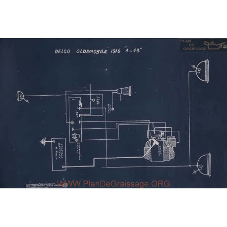 Oldsmobile 4 43 Schema Electrique 1916