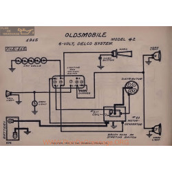 Oldsmobile 42 6volt Schema Electrique 1915 Delco V2