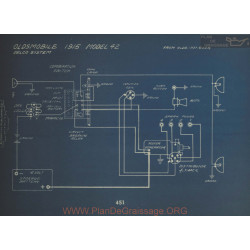Oldsmobile 42 Schema Electrique 1915 Delco