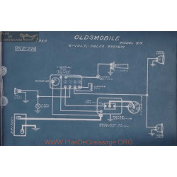 Oldsmobile 43 6volt Schema Eelctrqieu 1916 Delco