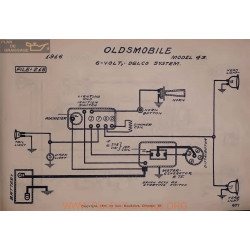 Oldsmobile 43 6volt Schema Electrique 1916 Delco