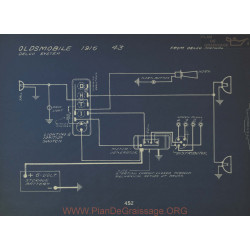 Oldsmobile 43 Schema Electrique 1916 Delco