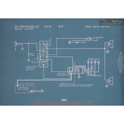 Oldsmobile 43 Schema Electrique 1916