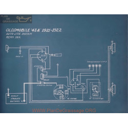 Oldsmobile 43a Schema Electrique 1921 1922