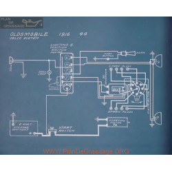 Oldsmobile 44 Schema Electrique 1916