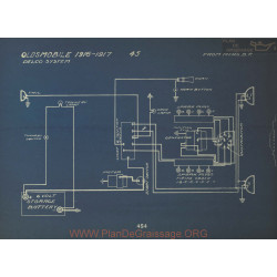 Oldsmobile 45 Schema Electrique 1916 1914 Delco