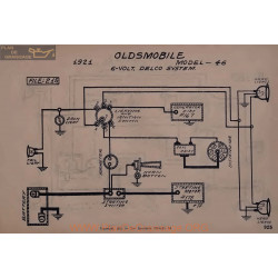 Oldsmobile 46 6volt Schema Electrique 1921 Delco