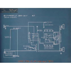 Oldsmobile 5 Schema Electrique 1916 1917