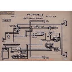 Oldsmobile 53 Schema Electrique 1913 Delco