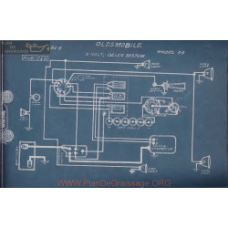 Oldsmobile 54 6volt Schema Electrique 1914 Delco