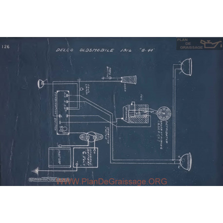 Oldsmobile 8 44 Schema Electrique 1916