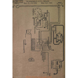 Oldsmobile 8cyl Schema Electrique 1917 1918 1919 Delco