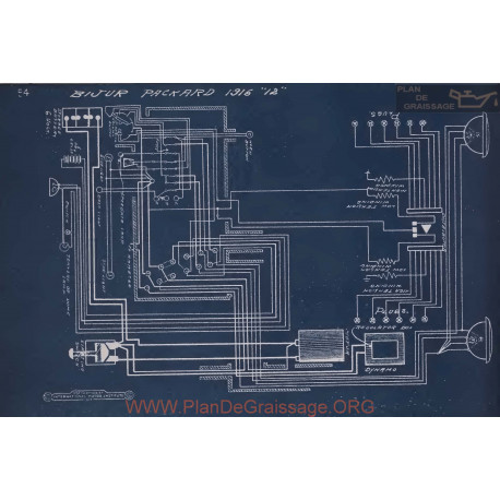 Packard 12 Schema Electrique 1916