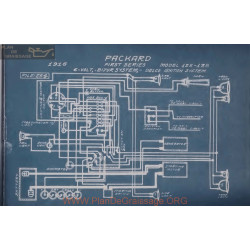 Packard 125 135 First 6volt Schema Electrique 1916 Bijur