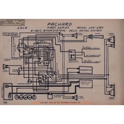 Packard 125 135 First Schema Electrique 1916 Bijur Delco