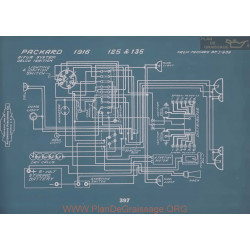 Packard 125 135 Schema Electrique 1916 V2