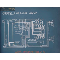 Packard 2 25 2 35 Schema Electrique 1916 1917