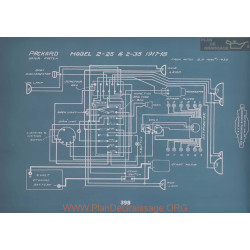 Packard 2 25 2 35 Schema Electrique 1917 1918