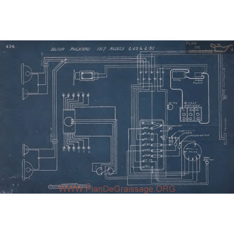 Packard 2 25 2 35 Schema Electrique 1917