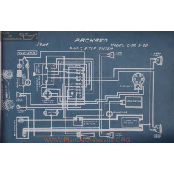 Packard 2 38 4 48 6volt Schema Electrique 1914 Bijur