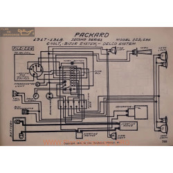 Packard 225 235 Second 6volt Schema Electrique 1917 1918 Bijur Delco