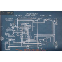 Packard 225 235 Second 6volt Schema Electrique 1917 1918 Bijur