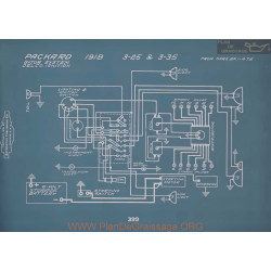 Packard 3 25 3 35 Schema Electrique 1918