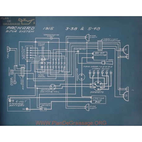 Packard 3 38 5 48 Schema Electrique 1915