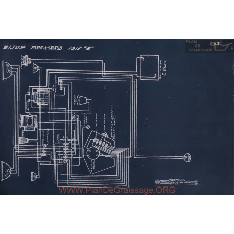 Packard 6 Schema Electrique 1915