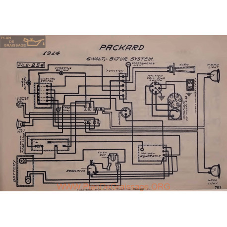 Packard 6volt Schema Electrique 1914 Bijur V2