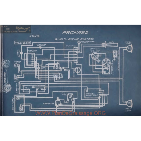 Packard 6volt Schema Electrique 1914 Bijur