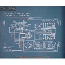 Packard Twin Six Schema Electrique 1921