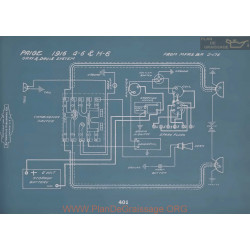 Paige G6 H6 Schema Electrique 1915